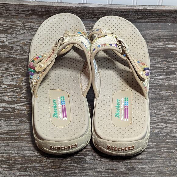 Skechers Women's Multicolor Slip On Comfort Active Walking Sandal Size 10 - Picture 4 of 6